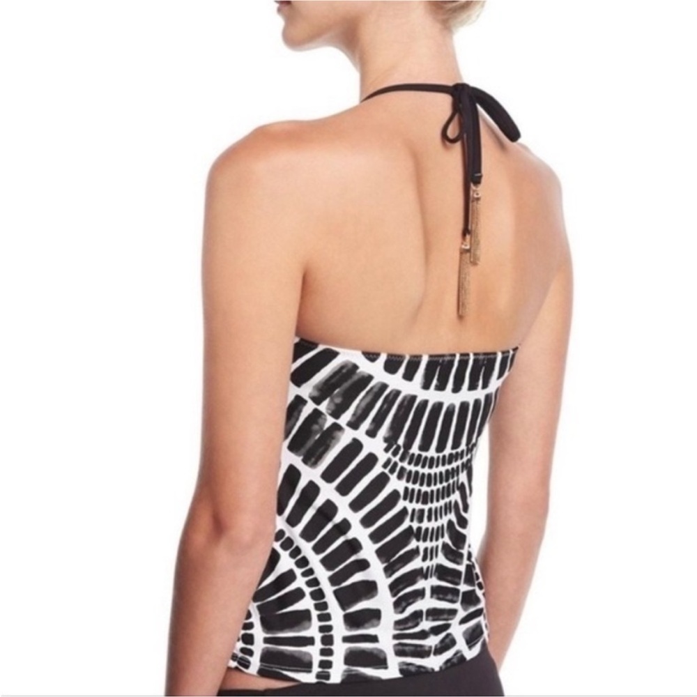 Trina Turk Algiers Printed Halter Tankini Top Size 6 Excellent Condition
